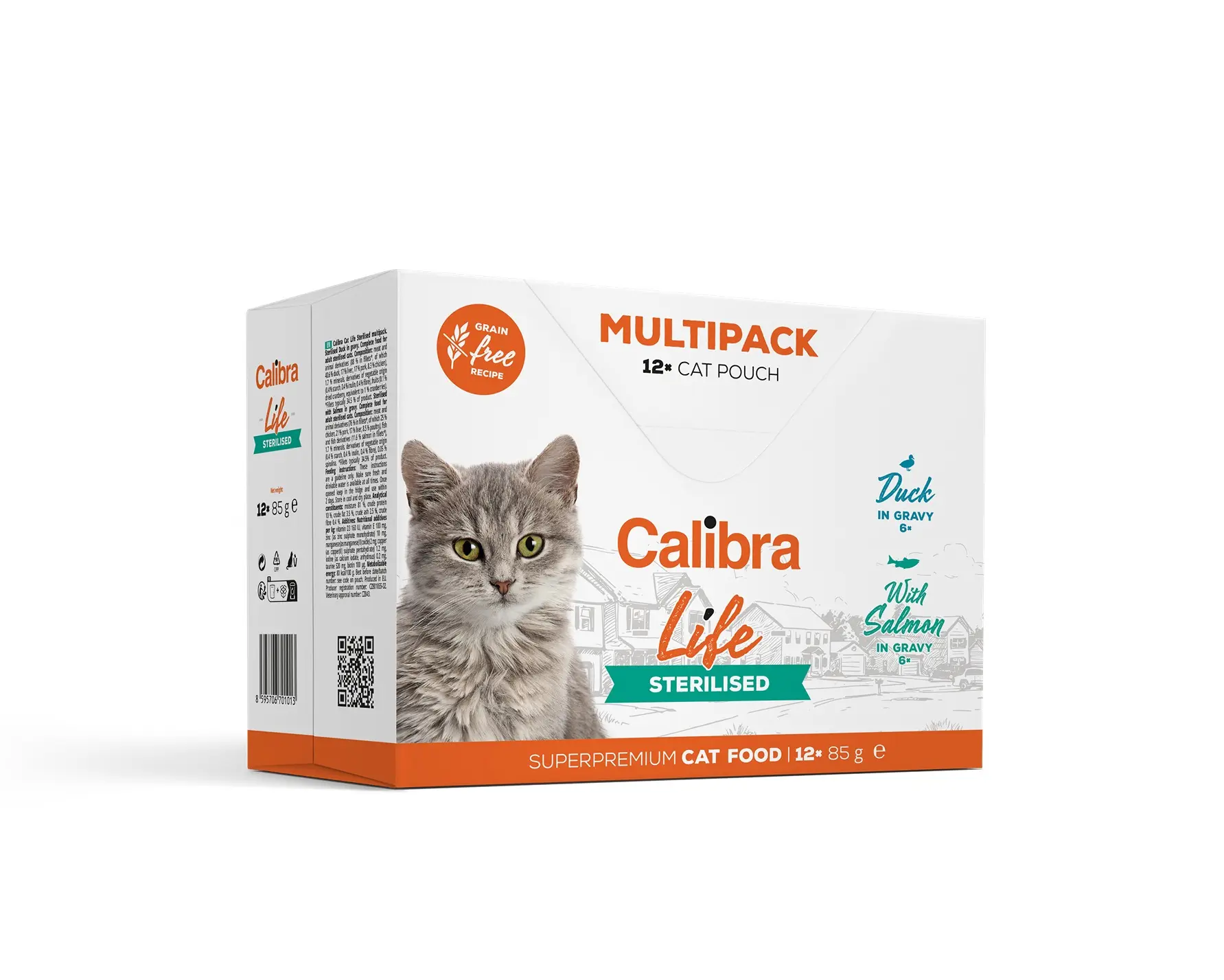 CALIBRA CAT LIFE POUCH STERILISED MULTIPACK 12XR
