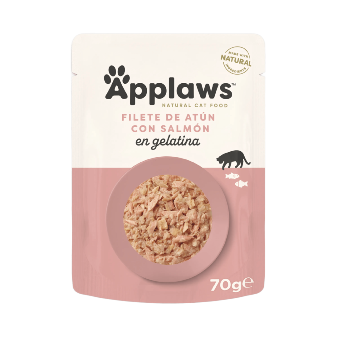 APPLAWS CAT SOBRE FILETE DE ATUN Y SALMON GELATINA 16XR
