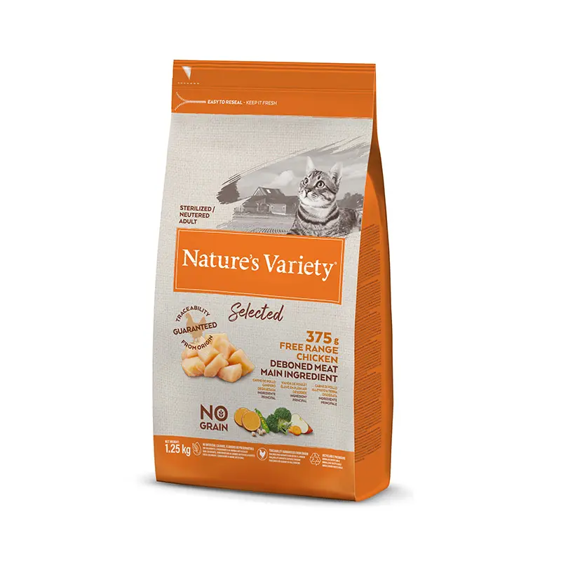 NATURE'S V SELEC FELINE ADULT STER POLLO (NDR)