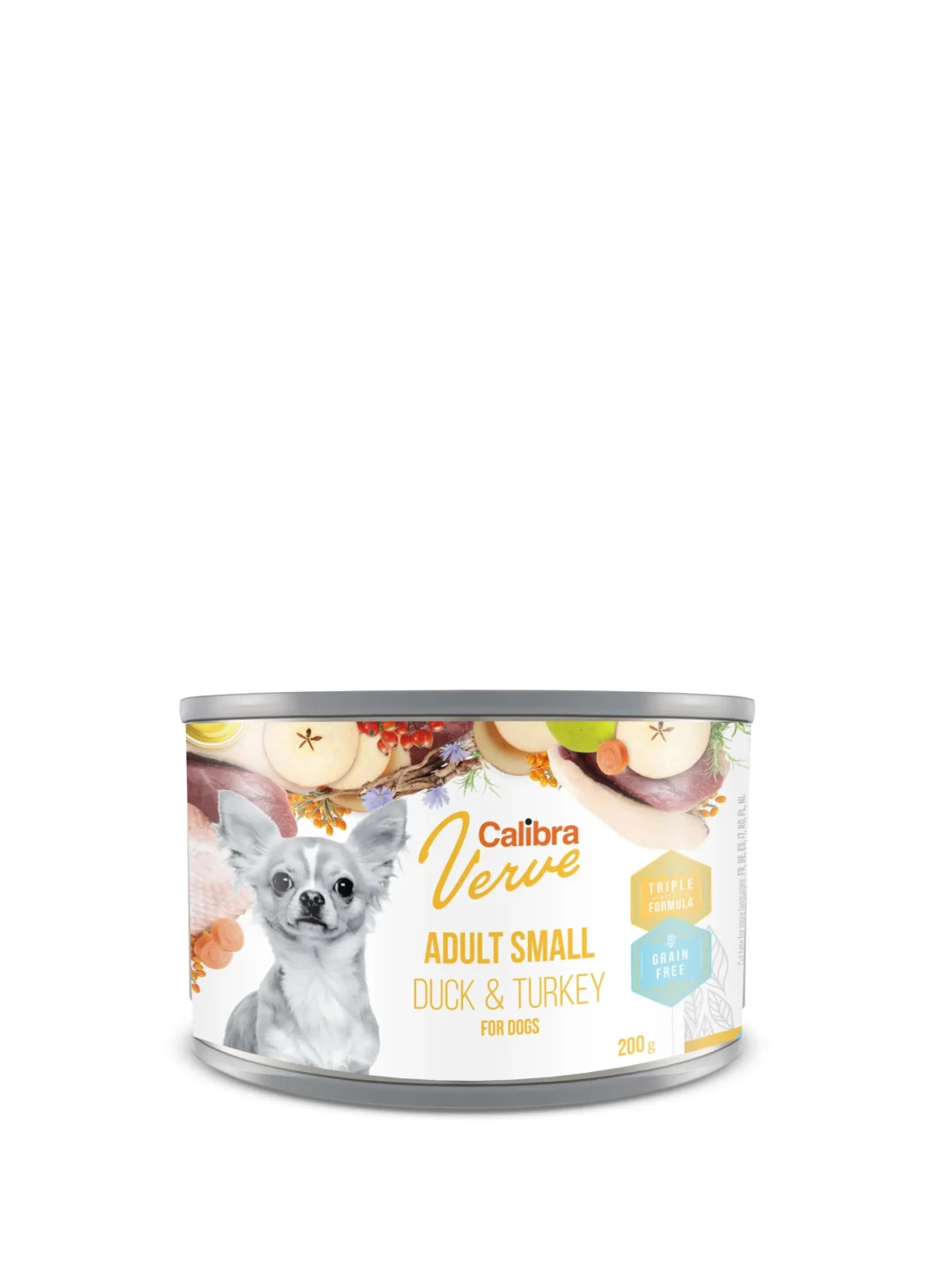 CALIBRA DOG GF VERVE ADULT SMALL PATO Y PAVO CAJA 6X200GR