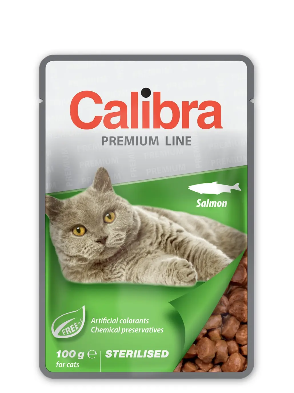CALIBRA CAT STERILISED POUCH SALMON CAJA 24X100GR