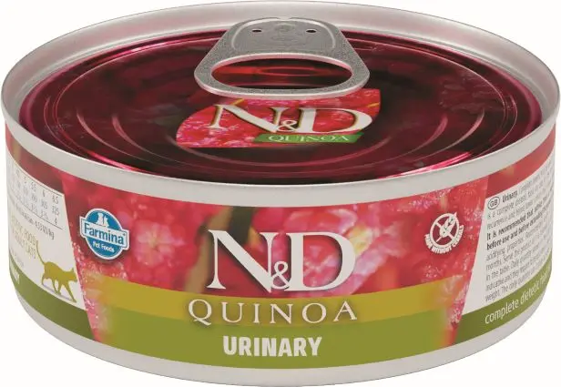FARMINA ND CAT QUINOA URINARY CAJA 24X80GR