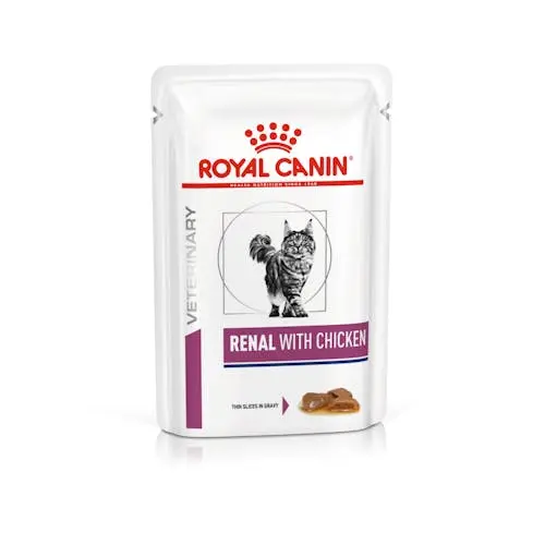 ROYAL VET FELINE RENAL POLLO POUCH CAJA 12X85GR